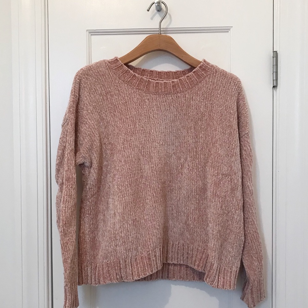 AERIE CHENILLE CROP SWEATER